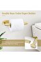 Upgraded Modern Double-Base Wall-Mounted Toilet Paper Holder (Brushed Gold SUS304) - 2