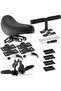 Child Bicycle Seat Rear Mounted with Pedals Handlebars Ergonomic Black - 2