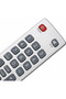 Replacement remote for Sharp Aquos TV remotes, smart replacement, portable size, easy to hold, with 3D buttons, silver. - 3
