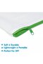 15-pack blank cotton canvas zipper pouches, DIY cosmetic bag, pencil case with storage pocket - 2
