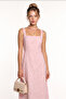 Scalloped Summer Midi Dress Lby0063 Sugar Pink - 4