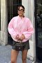 Women's Pink Scallop Embroidered Blouse Jacket - 3