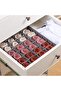 Benting 2 Pack Socks Underwear Drawer Organizer Divider, 24 Cell and 16 Cell Collapsible Cabinet Closet Organizer Storage Boxes for Clothes, Socks, Lingerie, Underwear, Ties - 5