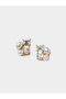 Faux Pearl Stud Earrings