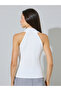 White Buckle Detail Sleeveless Wrap Top - 4