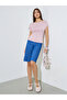 Pink Solid Ruched Sleeves Knit Top - 2