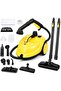 2000W High-Temperature Portable Steam Cleaner with 2L Tank, 6-Level Adjustable Steam Control, 5 Bar Pressure, 45-Min Runtime, Canister Steamer Kit for Car, Sofa, Tile, Grout, Floors & Upholstery