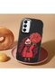 Samsung Galaxy A05S Compatible Case Camera Protector Black Silicone Couple Phone Case Girl Patterned - 2