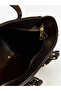 Leather look women's shoulder bag - 5