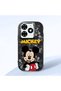 Tecno Spark 20C Compatible Case Camera Protector Black Silicone Couple Phone Case Character Patterned
