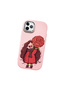 iPhone 11 Pro Compatible Case Camera Protector Pink Silicone Couple Phone Case Girl Patterned - 3