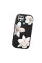 Oppo A15S Compatible Case Camera Protective Black Silicone Couple Phone Case with Floral Pattern - 3