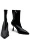 Non-Slip Sole Thin Heeled Stretch Zipper Detailed Women's Boots Black 9 cm - 2