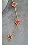 4 Leaf Clover Luck Double Sided Necklace 40Cm+5Cm - 3