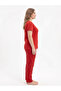 Plus Size Summer Short Sleeve Sweet Dreams Women's Pajama Set - 3