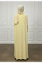 Floral Trim Abaya | Nida Fabric - 4