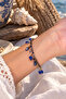 Lapis Lazuli Dangling Natural Stone Bracelet
