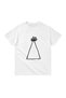 Men's Floral Party Hat Line Art Printed Relaxed Fit Short Sleeve Casual T-Shirt Modern Stylish - 2
