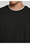 Regular Fit Round Neck Jacquard Men's Green T-Shirt - 4