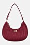 Women Brand Logo Shoulder Bag, Burgundy