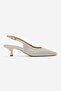 Alvessia Ecru Knitted Women's Low Heel Shoes - 3