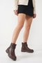 S230 Women's Brown Leather Comfortable Non-Slip Sole Side Zipper Stylish Women's Boots Bootie - 4