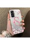 Samsung Galaxy A34 Compatible Silicone Edge Hard Back Case Couple Phone Case with Letter S Pattern - 3