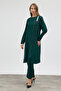 Stone Embellished Plus Size Suit - Emerald - 4