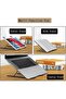 Adjustable Folding Laptop Stand, Portable Foldable Notebook Holder Ergonomic Desktop Riser for Office Home Use - 4