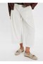 Bead Loafer Women's Beige Tasseled Beaded Detailed Suede Ballerina Shoes - 6
