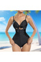 Corseted Swimsuit Breathable Tummy Control Shaper Women - 2