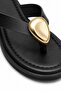Luisa Women's Gold Buckle Detailed Flip-Flops Comfortable Slippers - 3