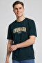 Printed T-Shirt with Crew Neck and Short Sleeves