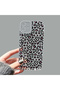iPhone 12 Compatible Camera Protected Anti-Shock Aesthetic Print Patterned Transparent Silicone Case