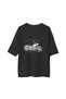 Motorcycle Spirit and Freedom Printed Women's Oversize T-Shirt - 2