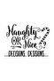 Naughty or Nice? Decisions Decisions Printed Men's Oversize T-Shirt - 3