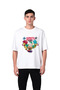 Men's Oversize T-Shirt Surrealist Cartoon Print Digital Print Relaxed Fit Casual Wear Modern