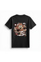 Women's Graphic Printed T-Shirt Monkey Car Driver Fun Pattern Relaxed Fit Casual Wear Modern - 2
