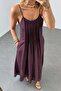 Plum Pleated Maxi Dress 3413 - 3