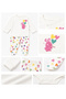 Baby Girl Rabbit Printed Booties Set 100% Cotton Long Sleeve 2-Piece Set 0-9 Months - 2