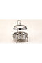 6L Round Buffet Server with Hanging Lid and Mirror Silver Finish - 2