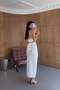 Chain Embroidered White Dress - 3