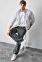 100% Cotton Baggy Fit Elastic Waist Green Trousers G2592Ax26Au - 2