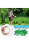 100 plastic blades for mowers, trimmers & cordless brush cutters (L83 Green) - 3