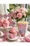 Butterfly Birthday Cupcake Set – 8 Cupcake Molds + 8 Butterfly Toothpick Decorations + 8 Butterfly Corn Boxes |   Butterfly Party Catering Set 24 Pieces - 6
