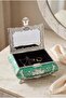 Rose Patterned Silver Plated Mirrored Decorative Jewelry Box - 3