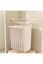 10-piece goose-shaped trouser hanger set, non-slip stainless steel, white - 2