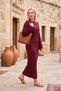 Modern Braided Hair Crew Neck Knitwear Dress - 3