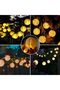5m 20LED warm solar lantern string. - 3