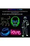 5m orange battery neon strip cuttable. - 3
